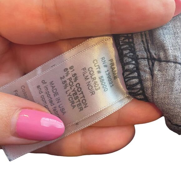 Frame‎ Le Skinny de Jeanne Distressed Black Skinny Jeans Size 23 - Picture 5 of 6